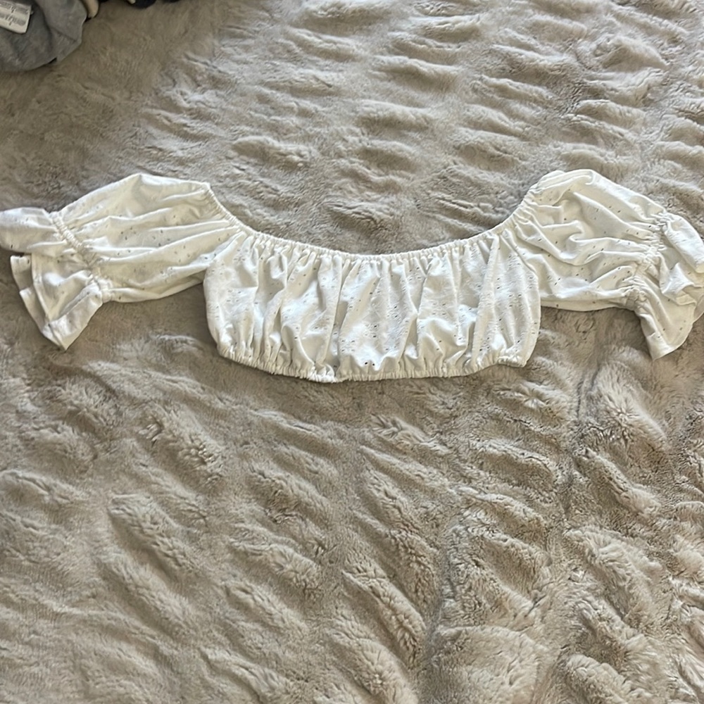 Urban Outfitters Eyelet Lace Crop Top, Size S
